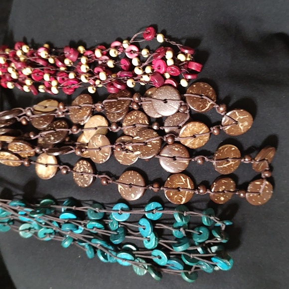 Source Unknown Jewelry - 3 Wood Bead Necklaces